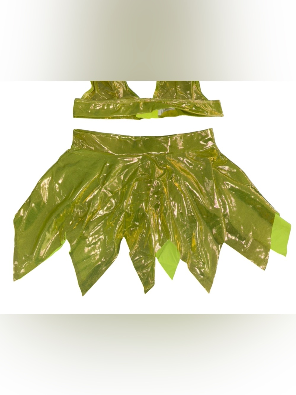 Adult Tinker Bell Costume size S Fairy Outfit w/wings NWOT - Picture 2 of 12